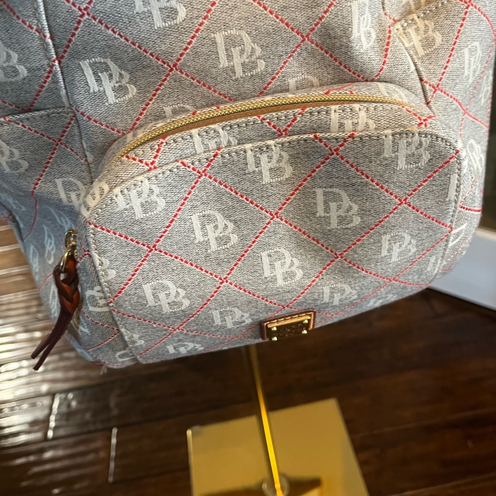 Dooney & Bourke Logo Backpack with Tassels, NWOT - Picture 6 of 12